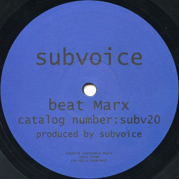 Subvoice - Beat Marx | Subvoice Electronic Music (subv20)