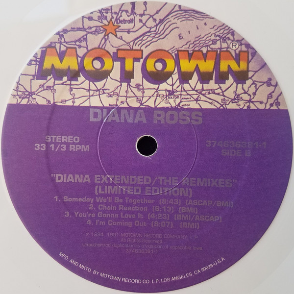 Diana Ross - Diana Extended / The Remixes | Motown (374 636 381-1) - 4 Diana Ross - Diana Extended / The Remixes | Motown (374 636 381-1) - 4