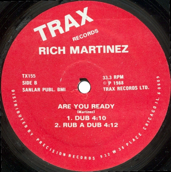 Rich Martinez - Are You Ready | Trax Records (TX155) - 2
