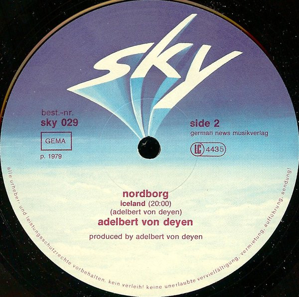 Adelbert Von Deyen - Nordborg | Sky Records (sky 029) - 4