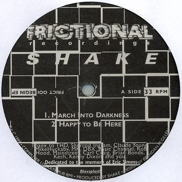 Claude Young / Shake - Begin EP | Frictional Recordings (FRCT 001) - main