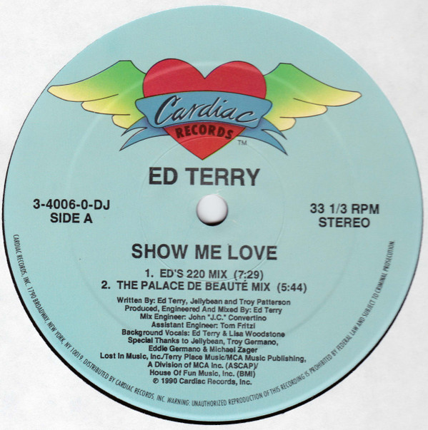 Ed Terry - Show Me Love | Cardiac Records (3-4006-0-DJ) - main Ed Terry - Show Me Love | Cardiac Records (3-4006-0-DJ) - main