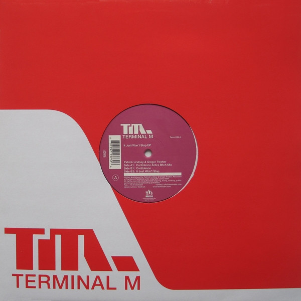 Patrick Lindsey & Gregor Tresher - It Just Won't Stop EP | Terminal M (Term-036-6) - main