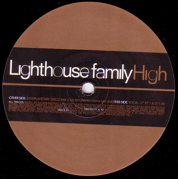 Lighthouse Family - High (Matthew Roberts & François K Remixes) | Wildcard (569 149-1) - 3 Lighthouse Family - High (Matthew Roberts & François K Remixes) | Wildcard (569 149-1) - 3