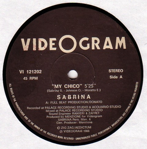 Sabrina - My Chico | Videogram (VI 121202) - 2