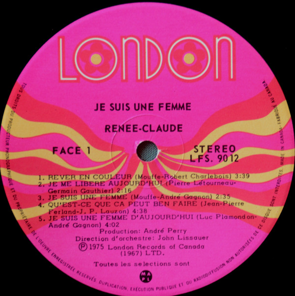 Renée Claude - Je Suis Une Femme | London Records (LFS-9012) - 3 Renée Claude - Je Suis Une Femme | London Records (LFS-9012) - 3