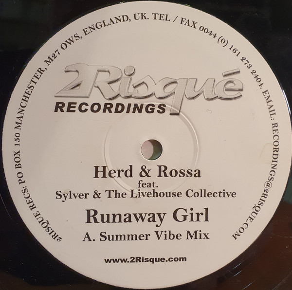 Herd & Rossa - Runaway Girl | 2Risque Recordings (2 RIS 002) - 3
