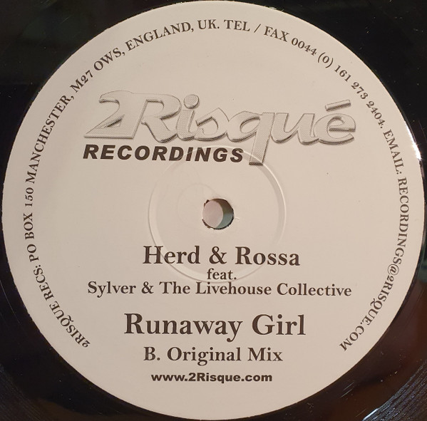Herd & Rossa - Runaway Girl | 2Risque Recordings (2 RIS 002) - 4