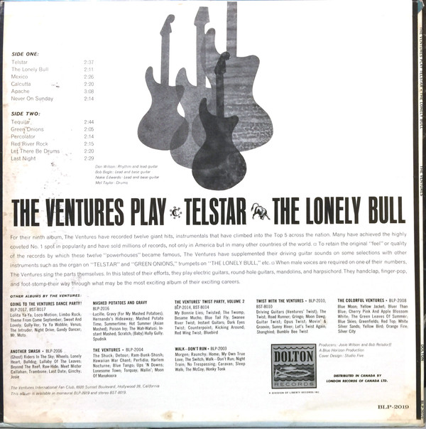 The Ventures - Play Telstar - The Lonely Bull And Others | Dolton Records (BLP-2019) - 2 The Ventures - Play Telstar - The Lonely Bull And Others | Dolton Records (BLP-2019) - 2