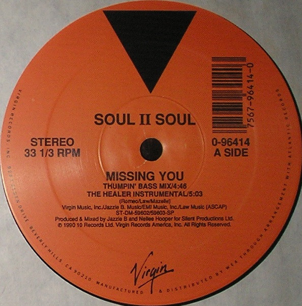 Soul II Soul - Missing You | Virgin (0-96414) - main Soul II Soul - Missing You | Virgin (0-96414) - main