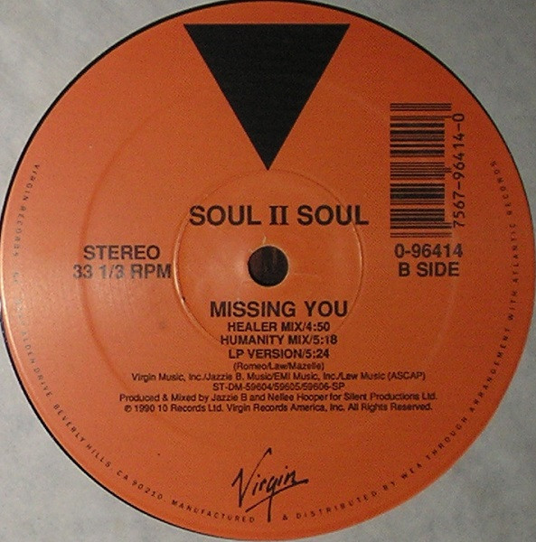 Soul II Soul - Missing You | Virgin (0-96414) - 2 Soul II Soul - Missing You | Virgin (0-96414) - 2