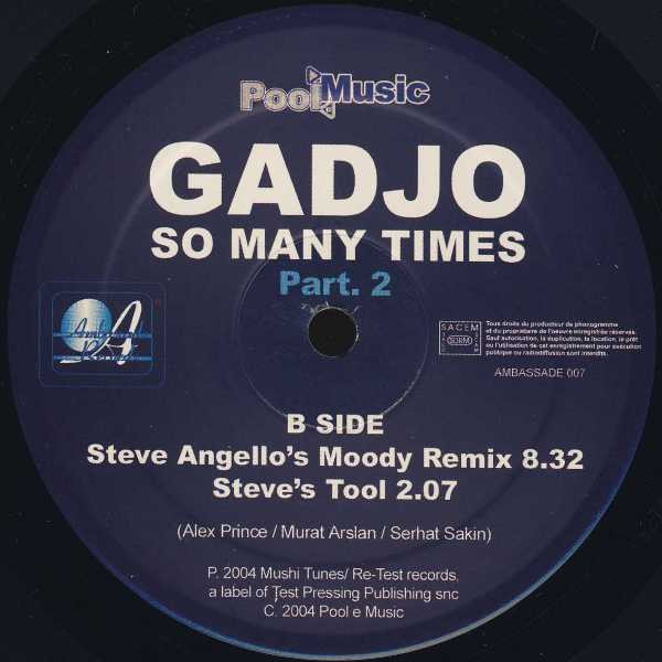 Gadjo - So Many Times (Part 2) | Ambassade Records (Ambassade 007) - 4 Gadjo - So Many Times (Part 2) | Ambassade Records (Ambassade 007) - 4