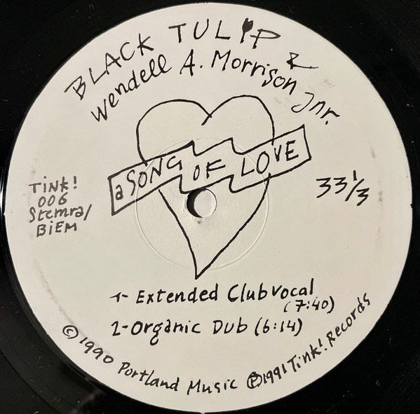Black Tulip & Wendell Morrison - A Song Of Love | Tink! Records (Tink! 006) - 3
