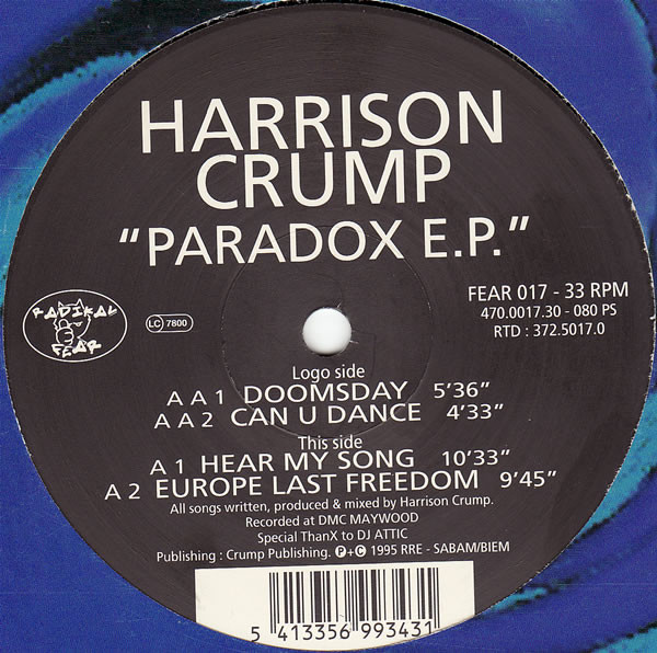 Harrison Crump - Paradox E.P. | Radikal Fear (FEAR 017) - main Harrison Crump - Paradox E.P. | Radikal Fear (FEAR 017) - main