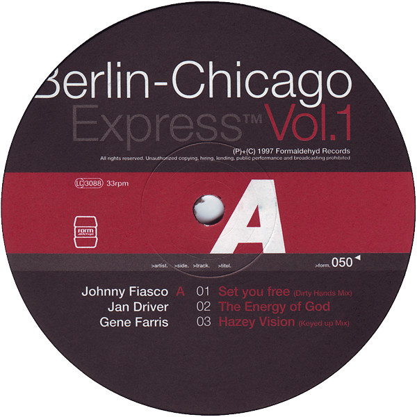 Various - Berlin-Chicago Express Vol. 1 | Formaldehyd (form 050) - 3 Various - Berlin-Chicago Express Vol. 1 | Formaldehyd (form 050) - 3