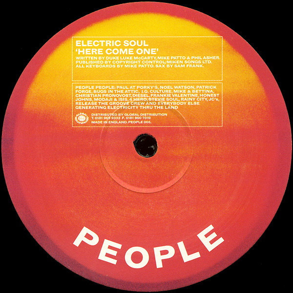 Electric Soul - Anewsong / Here Come One | People (PEOPLE 005) - 2