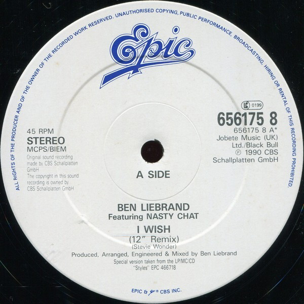 Ben Liebrand - I Wish | Epic (656175 8) - 3 Ben Liebrand - I Wish | Epic (656175 8) - 3
