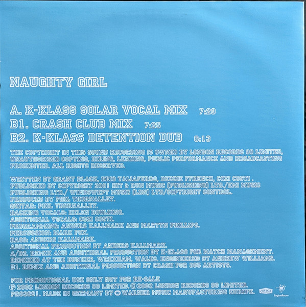 Holly Valance - Naughty Girl | London Records (PRO3691) - 2 Holly Valance - Naughty Girl | London Records (PRO3691) - 2