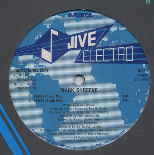 Mark Shreeve - Legion | Jive Electro (JEDI-9429) - main Mark Shreeve - Legion | Jive Electro (JEDI-9429) - main