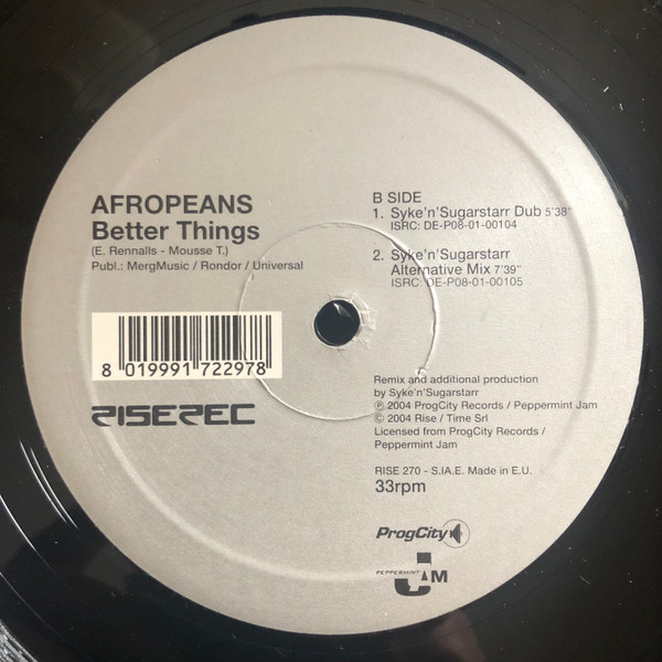 Afropeans - Better Things | Rise (RISE 270) - 4