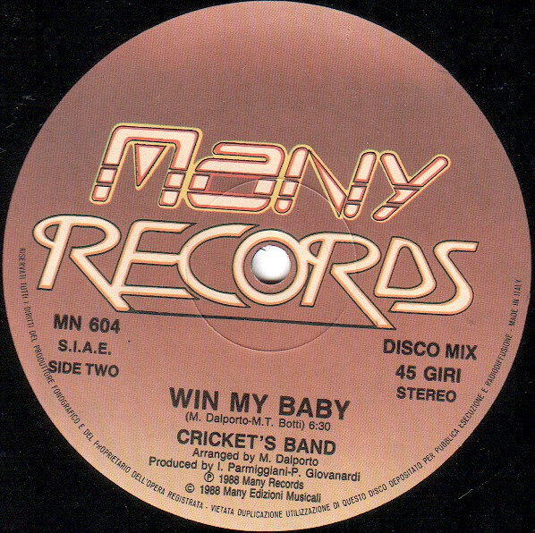 Cricket's Band - Sunny | Many Records (MN 604) - 3