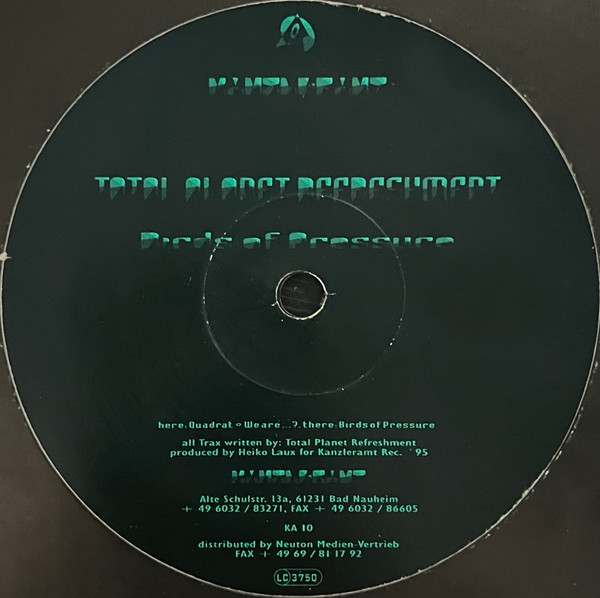 Total Planet Refreshment - Birds Of Pressure | Kanzleramt (KA 10) - main Total Planet Refreshment - Birds Of Pressure | Kanzleramt (KA 10) - main