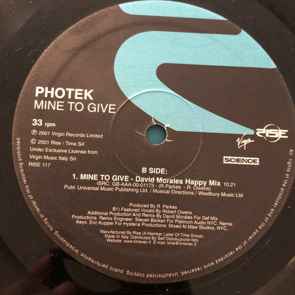 Photek - Mine To Give | Rise (RISE 117) - 3 Photek - Mine To Give | Rise (RISE 117) - 3