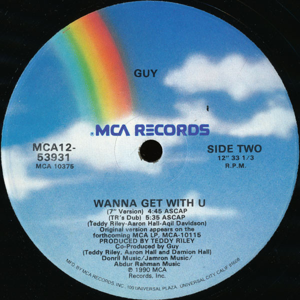 Guy - I Wanna Get With U | MCA Records (MCA12-53931) - 3