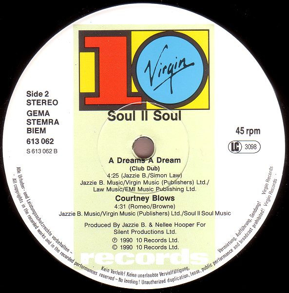 Soul II Soul - A Dreams A Dream | 10 Records (613 062) - 4 Soul II Soul - A Dreams A Dream | 10 Records (613 062) - 4