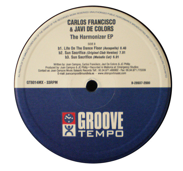 Carlos Francisco & Javi Colors - The Harmonizer EP | Groove Tempo (GT8014MX) - 4 Carlos Francisco & Javi Colors - The Harmonizer EP | Groove Tempo (GT8014MX) - 4