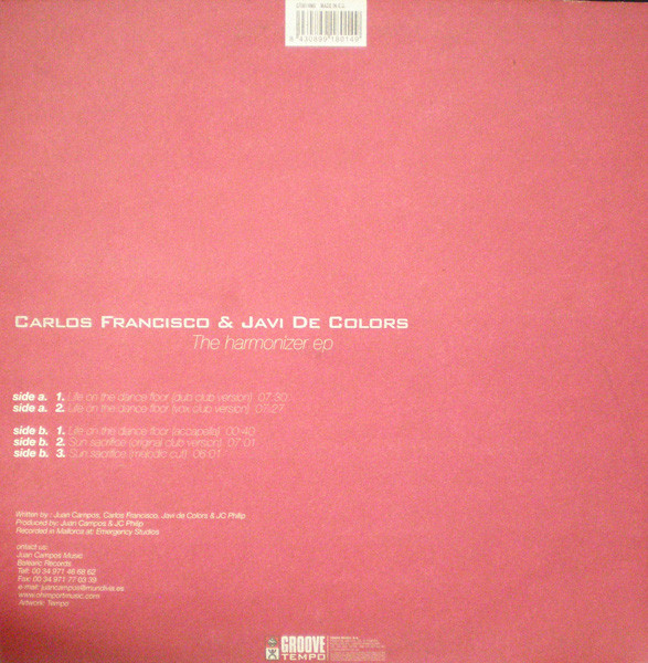 Carlos Francisco & Javi Colors - The Harmonizer EP | Groove Tempo (GT8014MX) - 2 Carlos Francisco & Javi Colors - The Harmonizer EP | Groove Tempo (GT8014MX) - 2