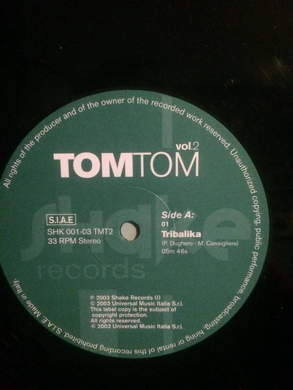 Tom Tom Vol. 2 - Tribalika / Super Dynamite | Shake Records (SHK 001-03 TMT2) - 3