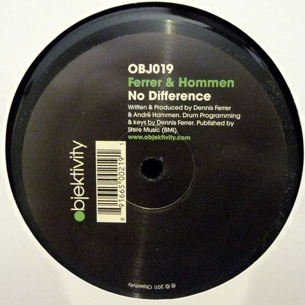Ferrer & Hommen - No Difference | Objektivity (OBJ019) - 2