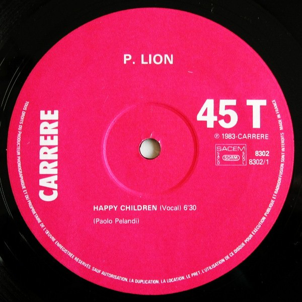 P. Lion - Happy Children | Carrere (8302) - 3