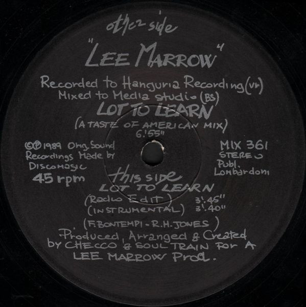 Lee Marrow - Lot To Learn | Discomagic Records (MIX 361) - 2 Lee Marrow - Lot To Learn | Discomagic Records (MIX 361) - 2
