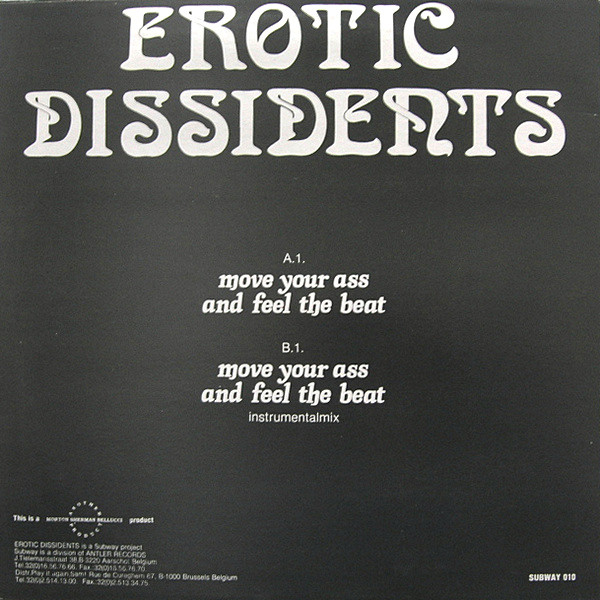 Erotic Dissidents - Move Your Ass And Feel The Beat | Subway (Subway 010) - 2