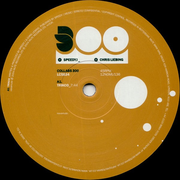 SpeedyJ  &  Chris Liebing - Collabs 300 | NovaMute (12NOMU136) - 3