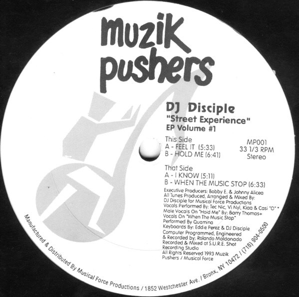DJ Disciple - Street Experience EP Volume #1 | Muzik Pushers (MP001) - main DJ Disciple - Street Experience EP Volume #1 | Muzik Pushers (MP001) - main