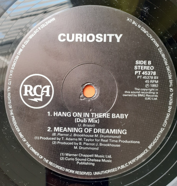 Curiosity - Hang On In There Baby | RCA (PT 45378) - 4