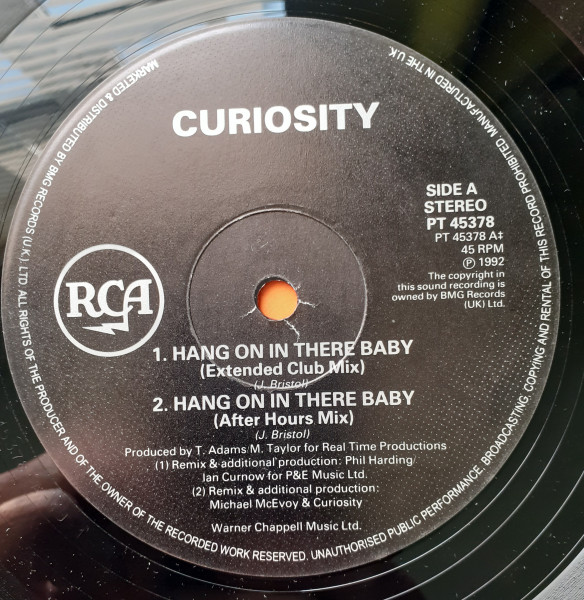 Curiosity - Hang On In There Baby | RCA (PT 45378) - 3