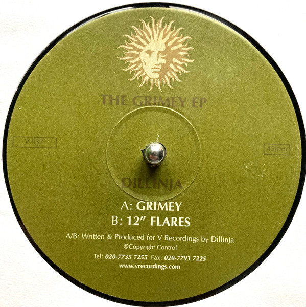 Dillinja - The Grimey EP | V Recordings (V-037) - 3
