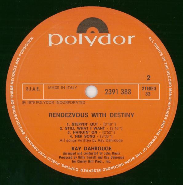 Ray Dahrouge - Rendezvous With Destiny | Polydor (2391 388) - 4