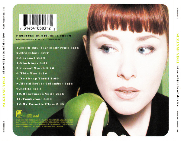 Suzanne Vega - Nine Objects Of Desire | A&M Records (31454 0583 2) - 2 Suzanne Vega - Nine Objects Of Desire | A&M Records (31454 0583 2) - 2