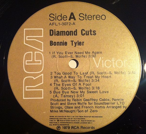 Bonnie Tyler - Diamond Cut | RCA Victor (AFL1-3072) - 3