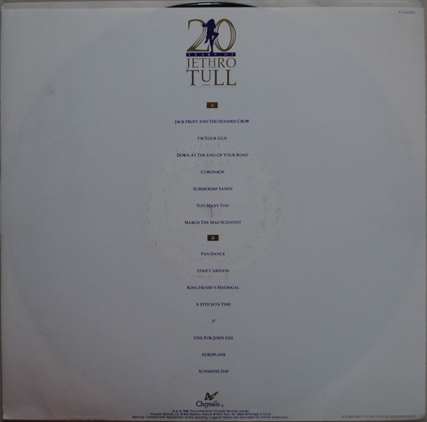 20 Years Of Jethro Tull - The Definitive Collection