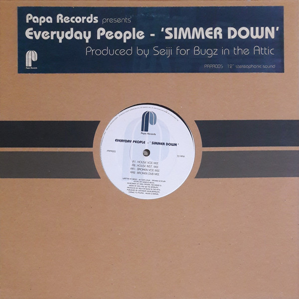 Everyday People - Simmer Down | Papa Records (PAPA005) - main Everyday People - Simmer Down | Papa Records (PAPA005) - main