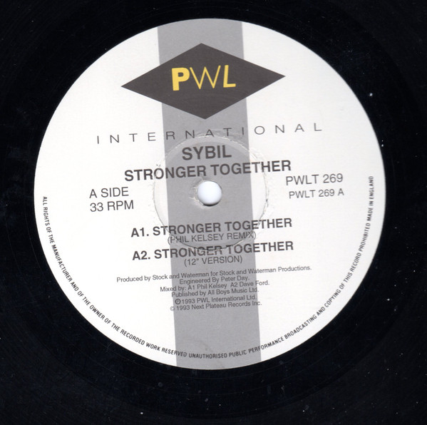 Sybil - Stronger Together | PWL International (PWLT 269) - 3 Sybil - Stronger Together | PWL International (PWLT 269) - 3