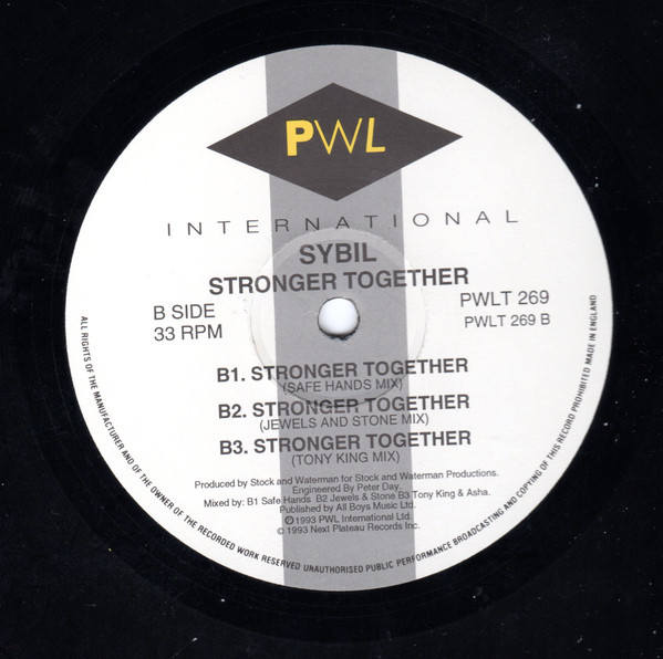 Sybil - Stronger Together | PWL International (PWLT 269) - 4 Sybil - Stronger Together | PWL International (PWLT 269) - 4