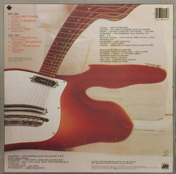 Mike Rutherford - Acting Very Strange | Atlantic (98 00151) - 2