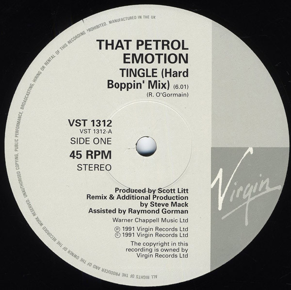 That Petrol Emotion - Tingle | Virgin (VST 1312) - 3 That Petrol Emotion - Tingle | Virgin (VST 1312) - 3